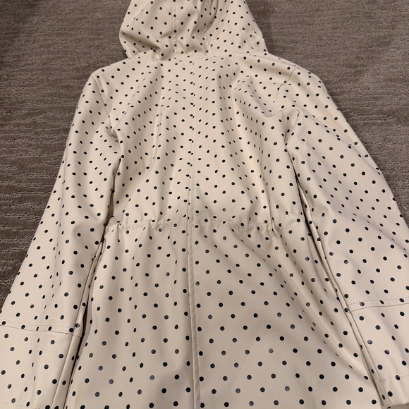 Mango polka dot girls lined rain coat size 10 - Picture 6 of 6